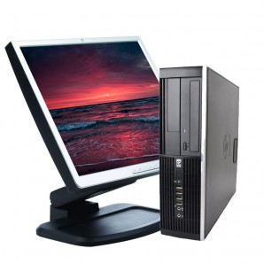HP 8000 C2D 3.0/4GB/160 HD/DVD/W7/SFF + PANTALLA DE 17"
