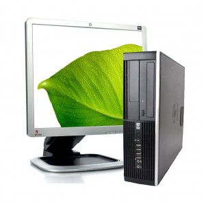 HP 8000 C2D 3.0/4GB/160 HD/DVD/W7/SFF + PANTALLA DE 19"