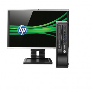 Ordenadores sobremesa HP 800 G1/ 4ª Gen/ 4 Gb ram/ 250 HD/ W 7 + monitor HP 22"