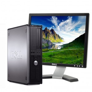 Pc con Pantalla Dell 380 DC 2.9GHz/4GB/250HD/DVD/W7/17"