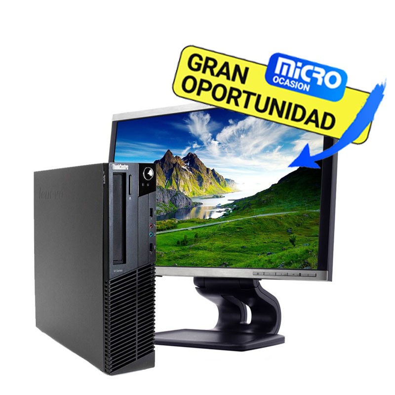 Ordenadores de ocasión baratos LENOVO M90 Core i5 con Monitor de 22  pulgadas por 214eur