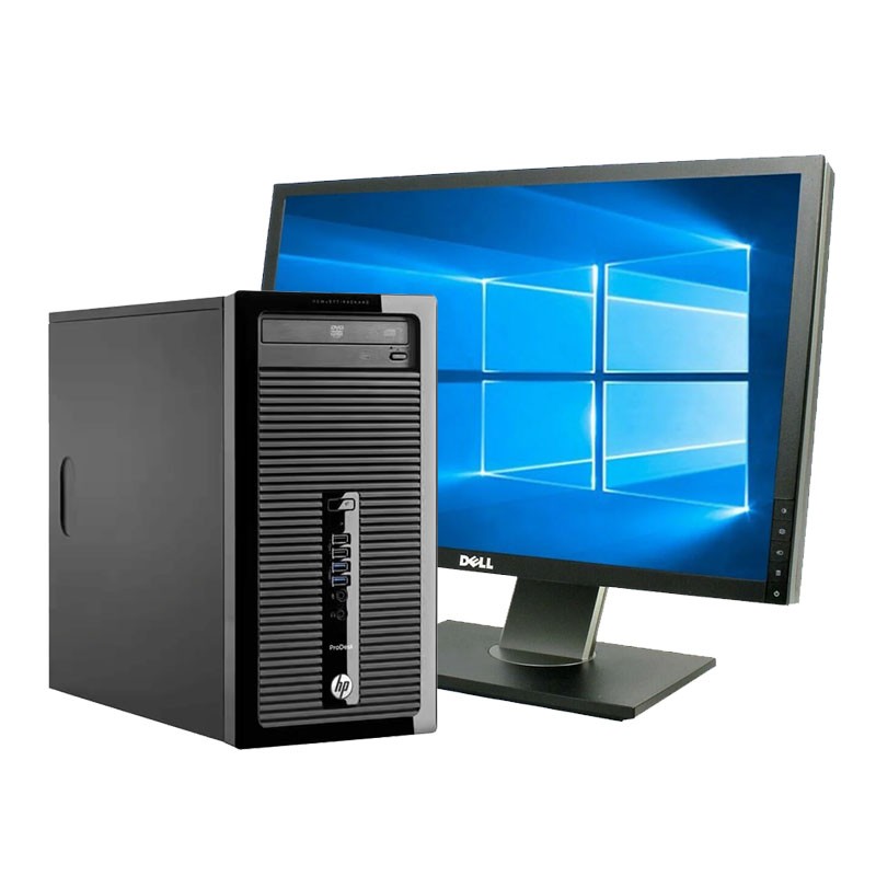 PC Torre HP 400 G1 i5 barata al mejor precio con pantalla panoramica de  22pul